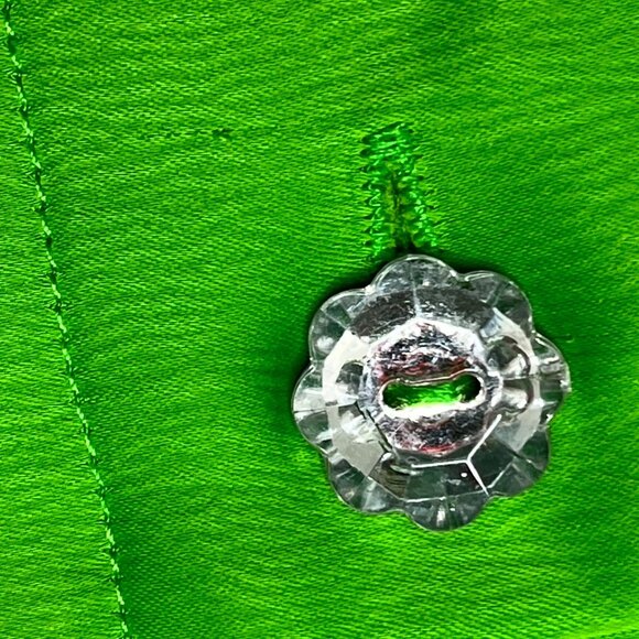 WAYF Womens Green Cropped Button-Up Blazer Top Size XL - Picture 7 of 8